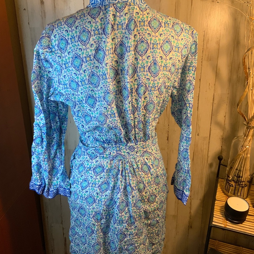 Oscar de la Renta cotton shirt robe. Size M - Picture 4 of 6